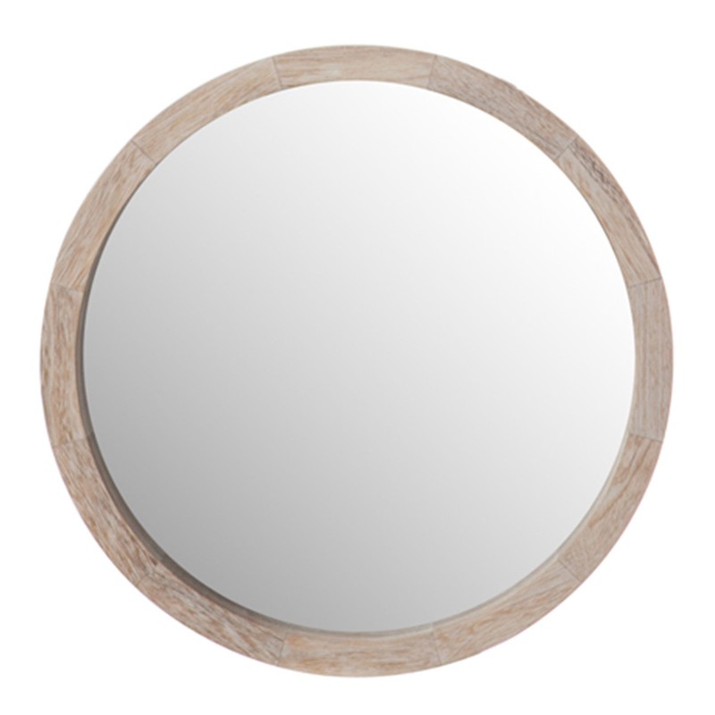 spiegel nadine hout white wash ø35 - 