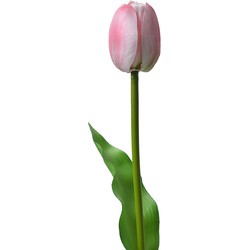 Clayre & Eef Kunstbloem Tulp 32 cm Roze Kunststof Kunstplant