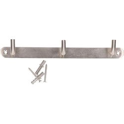 Siro Kapstok - 3 ophanghaken - RVS - zilver - 3 x 22 cm - wandkapstok - Kapstokken