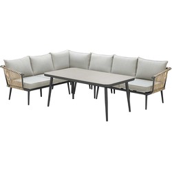 Garden Impressions Ralph lounge dining set 5-delig links - natural rotan