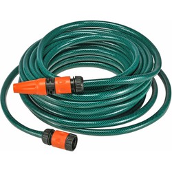 Tuinslang - groen - 20 meter - UV-bestendig - met aansluit set - Tuinslangen
