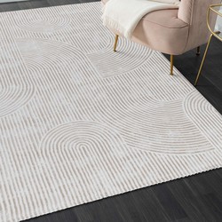 Harmonie vloerkleed - Golvende Zandduinen Modern - Beige - 160 X 230 CM