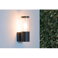 Groenovatie Wandlamp Rond, Modern Design, E27 Fitting, Spatdicht IP44, Zwart