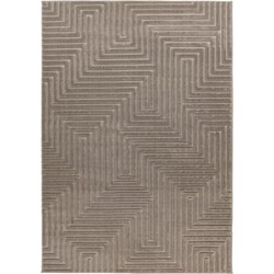 Viva Indoor & Outdoor - Laagpolig Japandi Buitenkleed - Effen - Vloerkleed Grijs- 80x150 CM