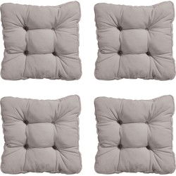 Madison -  Zitkussen Florance Panama taupe - Ca. 47x47 cm - Set van 4