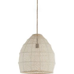 Light & Living - hanglamp - Makassar - beige - textiel - E27 - 2979643