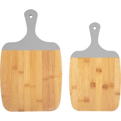 Snijplank set Gourmet - Grijs - 23x38 cm