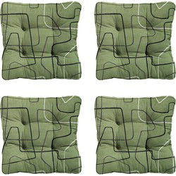 Madison -  Zitkussen Florance Joah sage - Ca. 47x47 cm - Set van 4