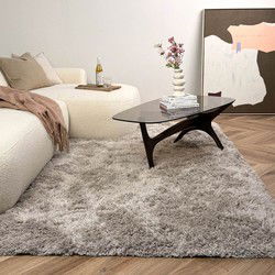 Hoogpolig vloerkleed Nika zand polyester - Interieur05 Beige