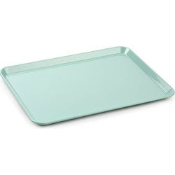 Plasticforte dienblad/serveerblad - Kunststof - 35 x 24 cm - mintgroen - Dienbladen