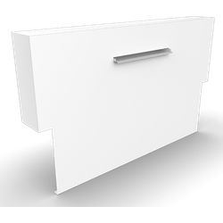 Cascadi Aluminium Watervalelement (op vijver) Lengte: 2500 Breedte: 250 Hoogte: 1200