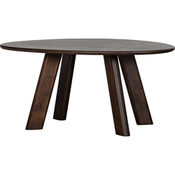 BePureHome Roundly Eetkamertafel - Mangohout - Walnoot - 76x160x110