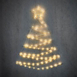 Luca Lighting Kerstboom 140LED Kerstverlichting - Klassiek Wit