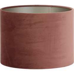 Cilinder Lampenkap Velours - Dusky Pink - Ø30x21cm