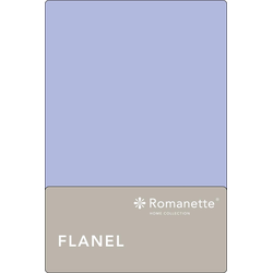 Flanellen Lakens Romanette Blauw-200 x 260 cm