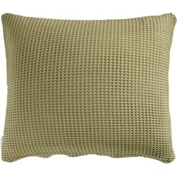 Heckett & Lane Kussensloop Wafel Pillowcase Olive Green 60 x 70 cm