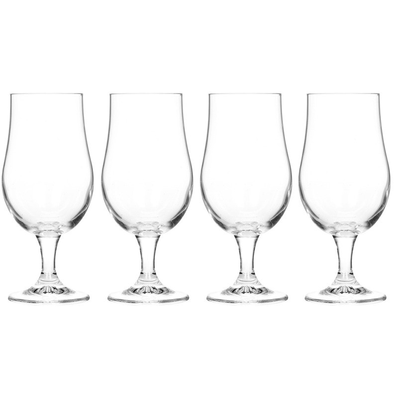 bodem moeilijk vermomming 4x Glazen voor speciaalbier 370 ml - Bierglazen - Excellent houseware - |  HomeDeco.nl
