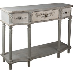 Clayre & Eef Sidetable  120x38x85 cm Grijs Hout Wandtafel