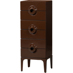 WOOOD ladekast 6 lades Merge - Hout - Bruin/Rood - 120x44x45 cm