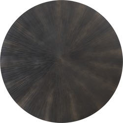 PTMD Zapp Black MDF carved wallpanel gold round