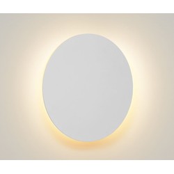 Grote witte wandlamp cirkel 25 cm LED 1x8W 3000K