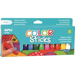APLI Kids APLI Kids APLI - Kleurstok dik basis 12 kleuren