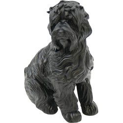 Ornament - Labradoodle - Polyresin - Black - 10,5x5x9cm