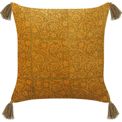 RHEUM  - Sierkussen - Mosterdgeel - 45 x 45 cm - Fluweel