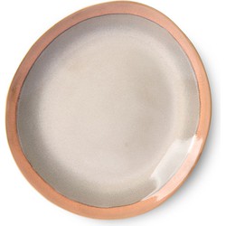HKliving 70's ceramic Earth dinner plate ø29 cm (set van 2)