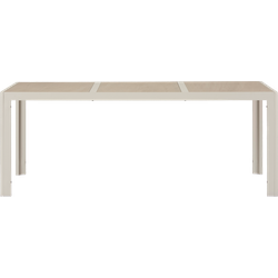 Bosse aluminium tuintafel beige - 196 x 91 cm