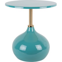 Leitmotiv - Bijzettafel Kensi - Turquoise blue