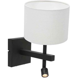 Steinhauer wandlamp Stang - zwart -  - 8204ZW