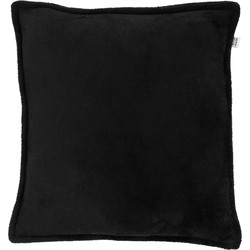 Dutch Decor CILLY - Sierkussen fleece 45x45 cm - Raven - zwart - Dutch Decor