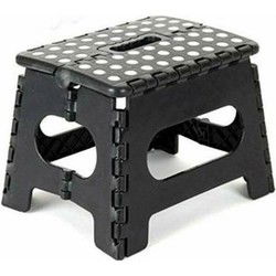 Benson Opstapkrukje - zwart - klein - 23 x 19 x 19 cm - 80 kg - Huishoudkrukjes