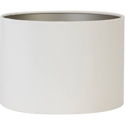 Light & Living - kap - Velours - wit - textiel - Ø 25cm - E27 - 2225778