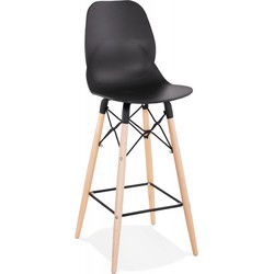 Halfhoge snackkruk COSMIK MINI 46x46x105 cm Zwart