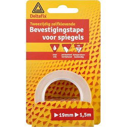 Spiegeltape 19mmx1,5m wit