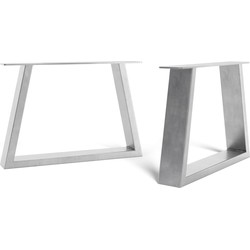 The Hairpin Leg Co. - Trapezium frame - Industriële poten - Salontafel - H35xW48cm - Tafelpoten - Ruw staal