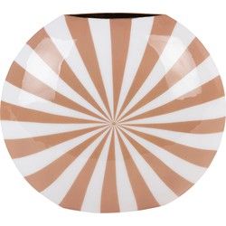 Present Time - Vaas Candy Swirl Large - Soft brown & white