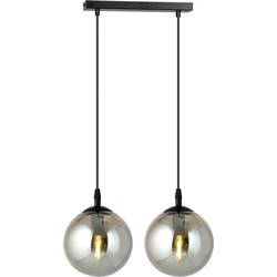 moderne hanglamp Fabbri Zwart 2-lichts