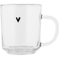 Clayre & Eef Theeglas 200 ml Transparant Glas Hart