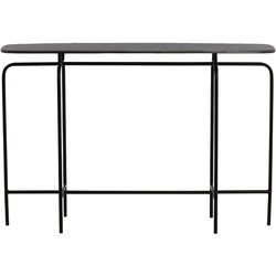 Light&living Side table 120x30x80 cm ZAPALA antiek zwart-mat zwart