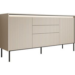 Meubella - Dressoir Timoteo - Beige - 166 cm