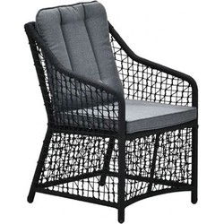 Vasto Dining Tuinstoel Black/Mystic Grey