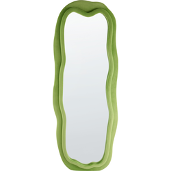 BEAUNE - Wandspiegel - Groen - Fluweel/MDF