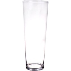 Vaas - conisch - H40 cm - helder glas - bloemenvaas - conische glazen vazen - Vazen