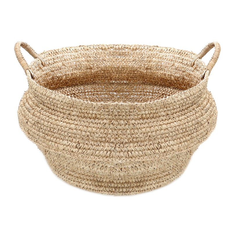 The Raffia Jemeh Basket - Natural - 