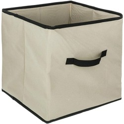 5Five Opbergmand/kastmand - 29 liter - beige - 31 x 31 x 31 cm - Opbergmanden