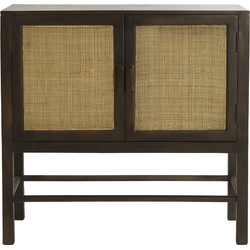 Light&living Kast 88x40x84 cm NIPOS mango hout donker bruin