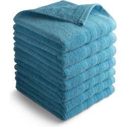 Handdoek Luxor Deluxe - 7 stuks - 50x100 - turquoise